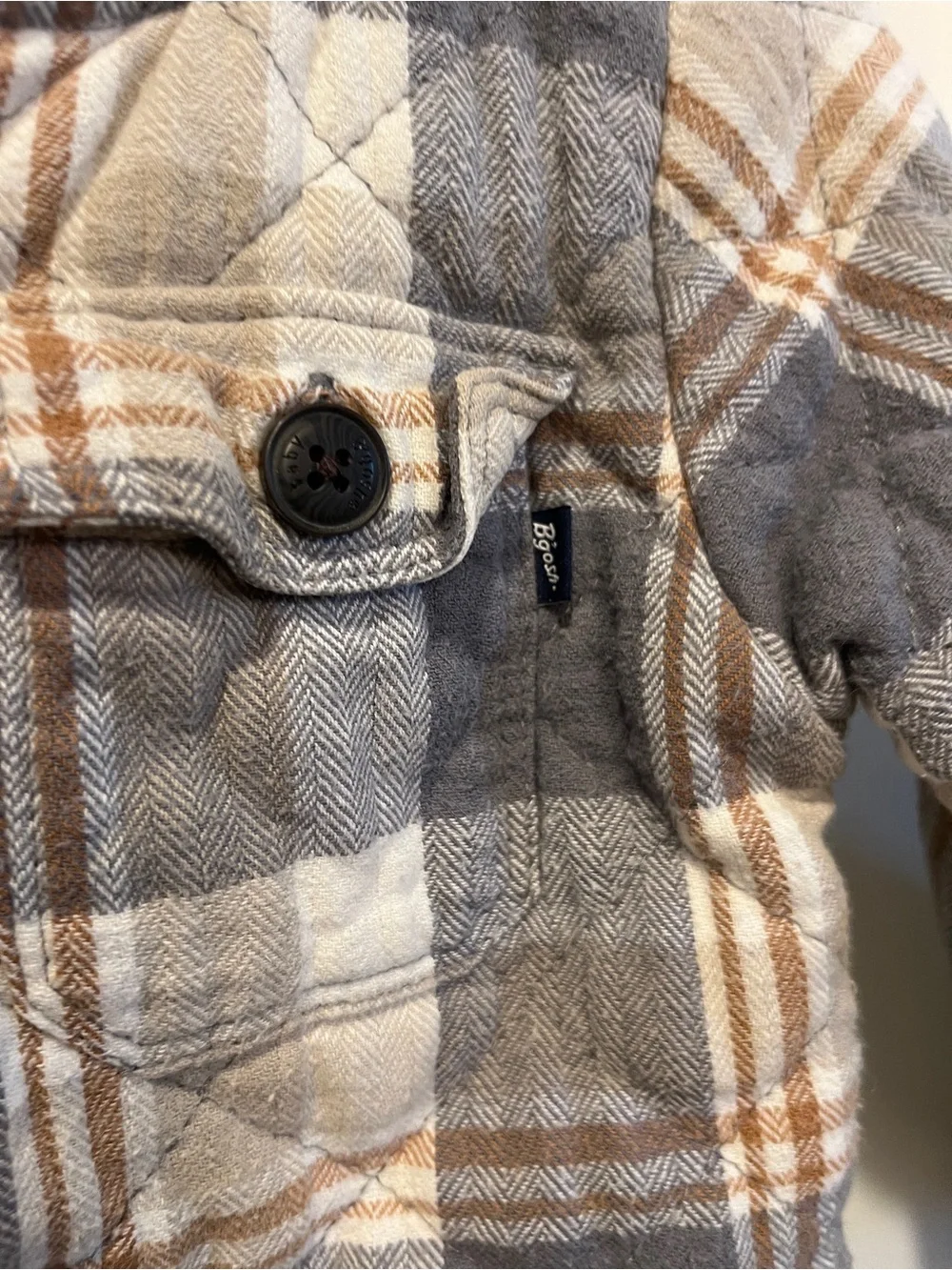 Carter’s Baby B’Gosh 18 Month Soft Quilted Plaid Jacket Boys